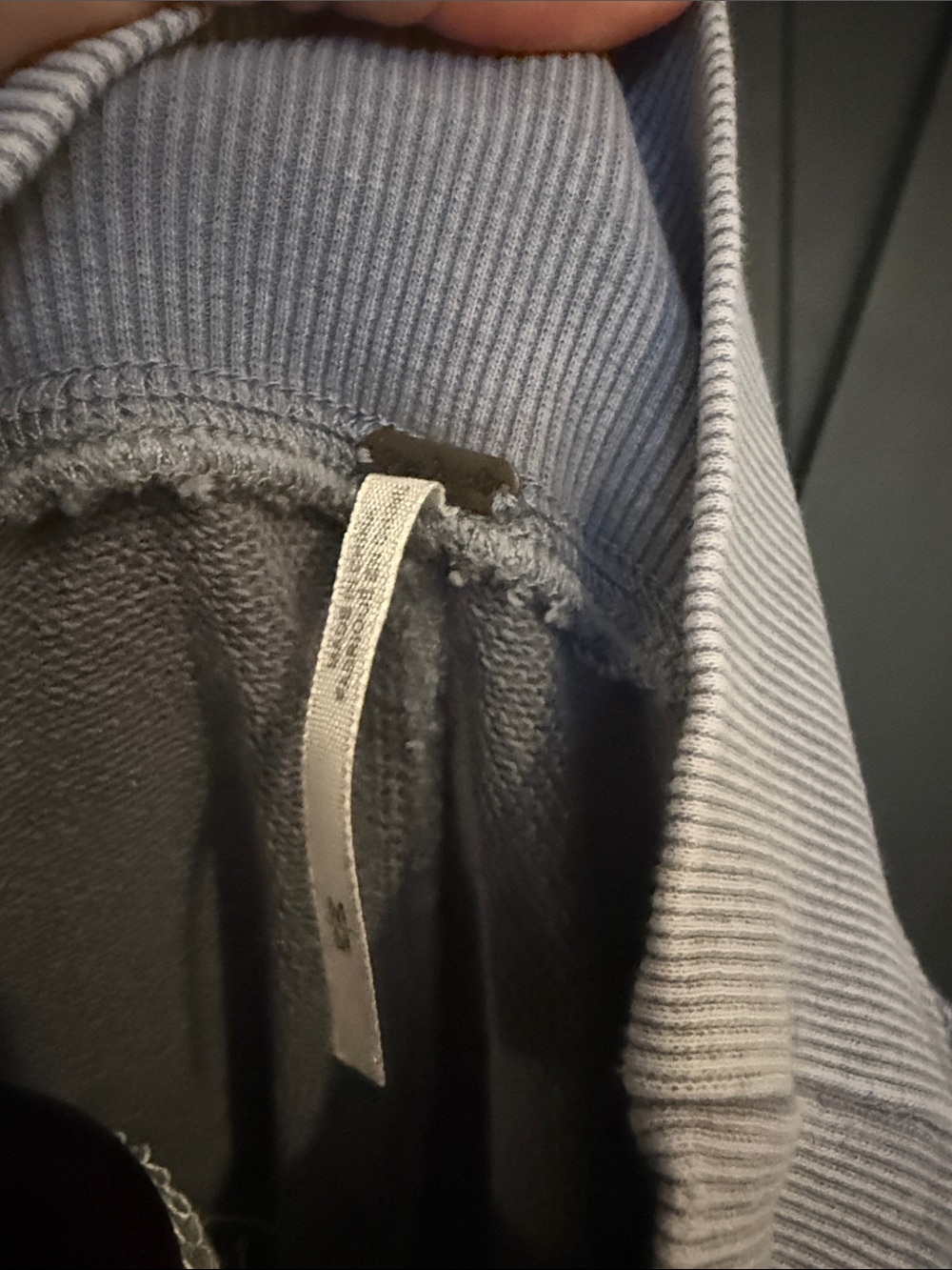 Free People Washed Gray Mock Neck Tunic Sweatshirt - Picture 2 of 11